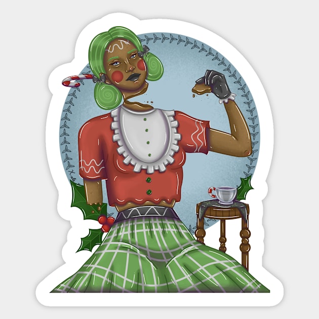 Ginger cookie Sticker by XioVerduzco-art